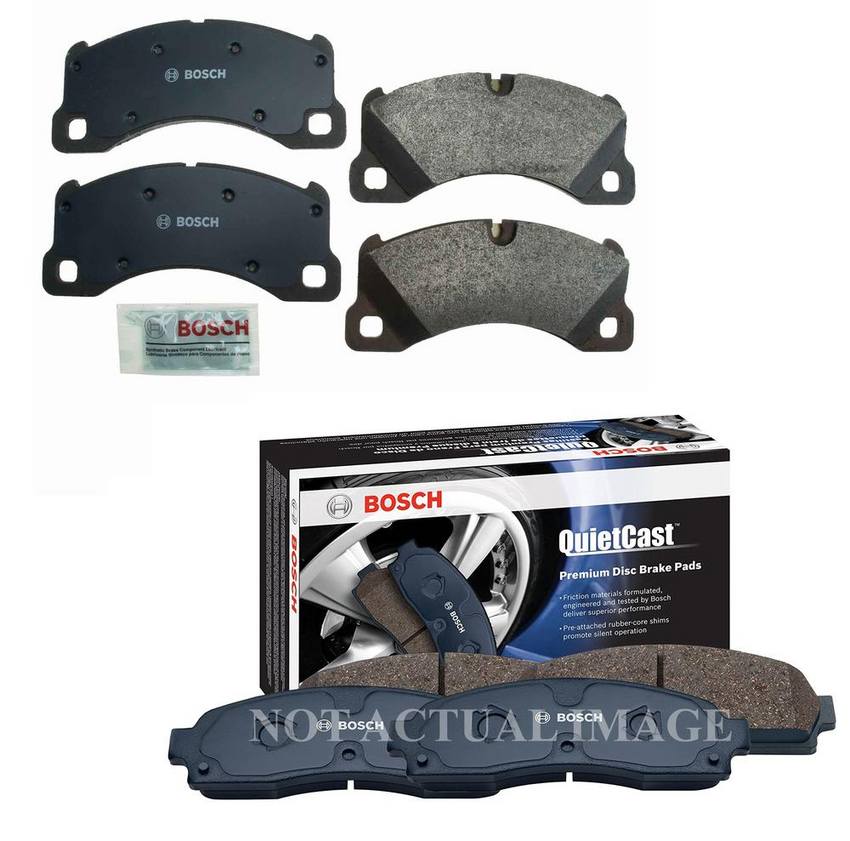 Porsche Volkswagen Disc Brake Pad Set Kit – Front and Rear (Semi-Metallic) 971698151E