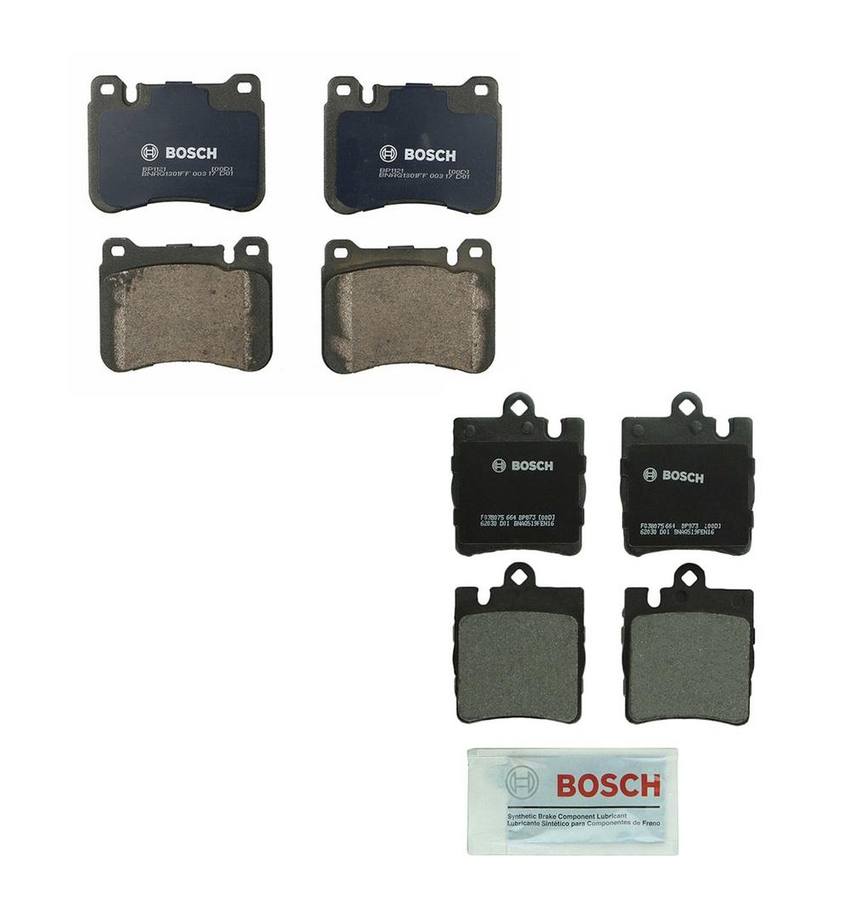 Mercedes-Benz Disc Brake Pad Set Kit – Front and Rear (Semi-Metallic) 0044205120