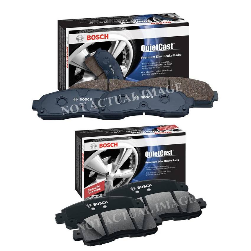 Mercedes-Benz Disc Brake Pad Set Kit – Front and Rear (Semi-Metallic) 0024203720