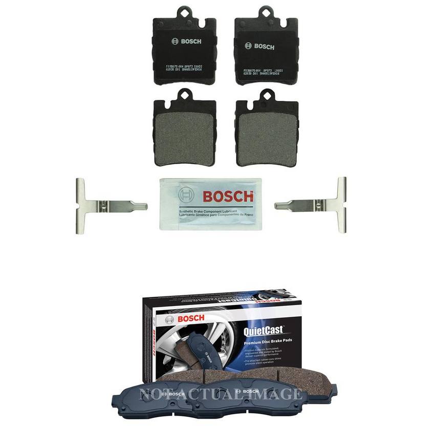 Mercedes-Benz Disc Brake Pad Set Kit – Front and Rear (Semi-Metallic) 0024204520