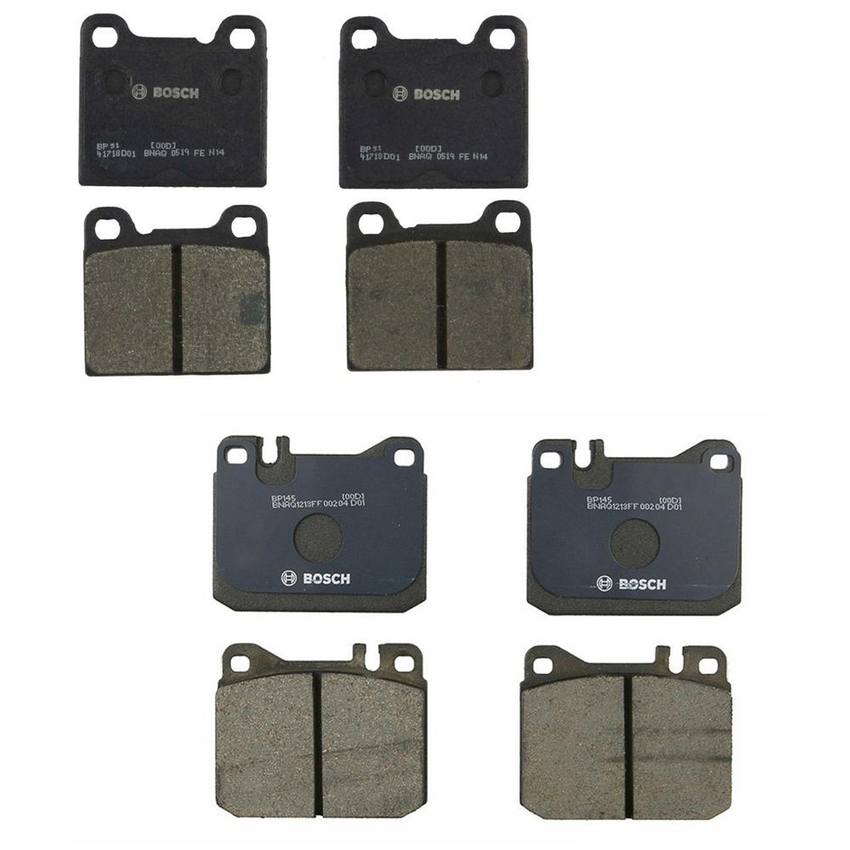 Mercedes-Benz Disc Brake Pad Set Kit – Front and Rear (Semi-Metallic) 0004209420