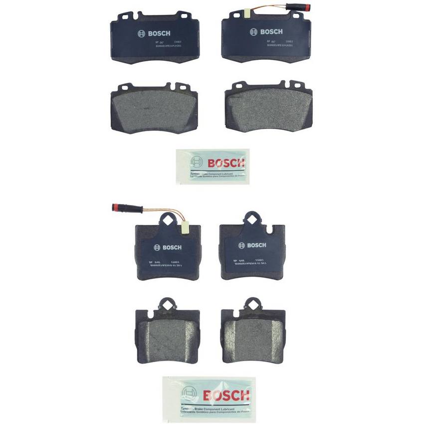 Mercedes-Benz Disc Brake Pad Set Kit – Front and Rear (Semi-Metallic) 0034208920