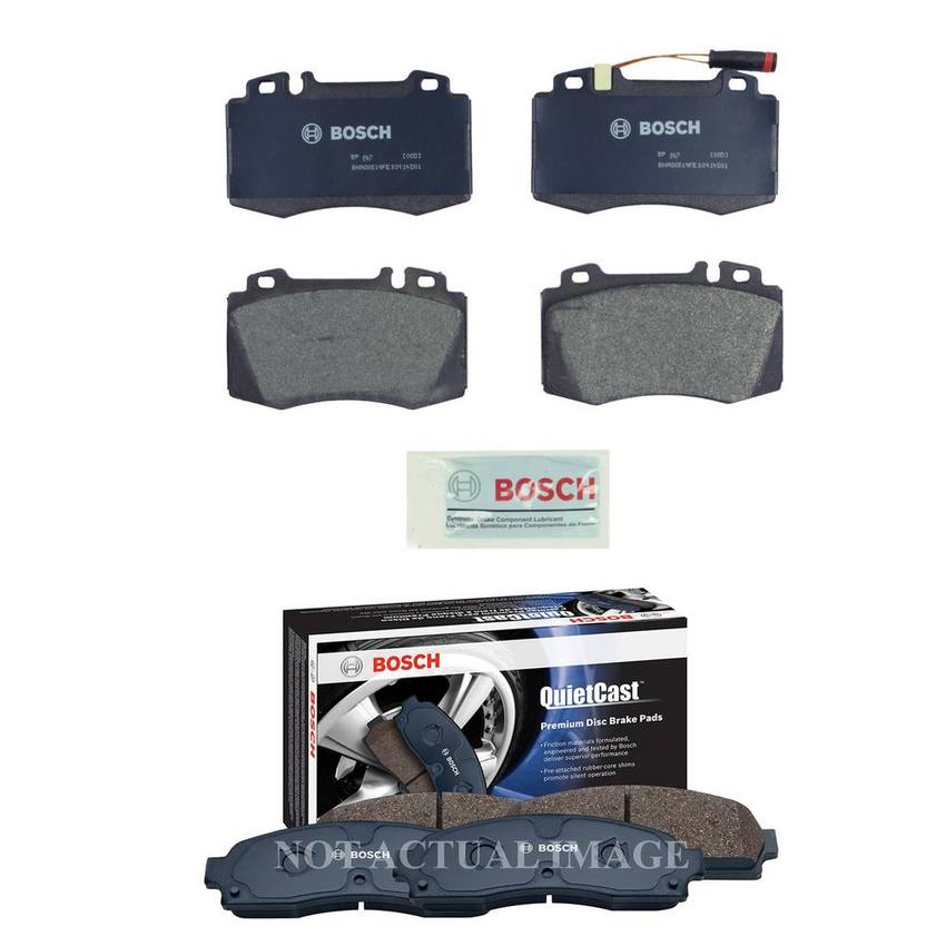 Mercedes-Benz Disc Brake Pad Set Kit – Front and Rear (Semi-Metallic) 0034208920