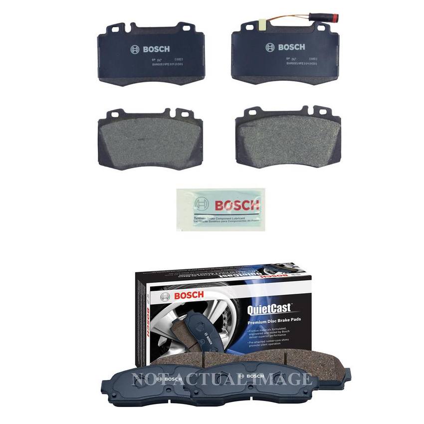 Mercedes-Benz Disc Brake Pad Set Kit – Front and Rear (Semi-Metallic) 0034208920