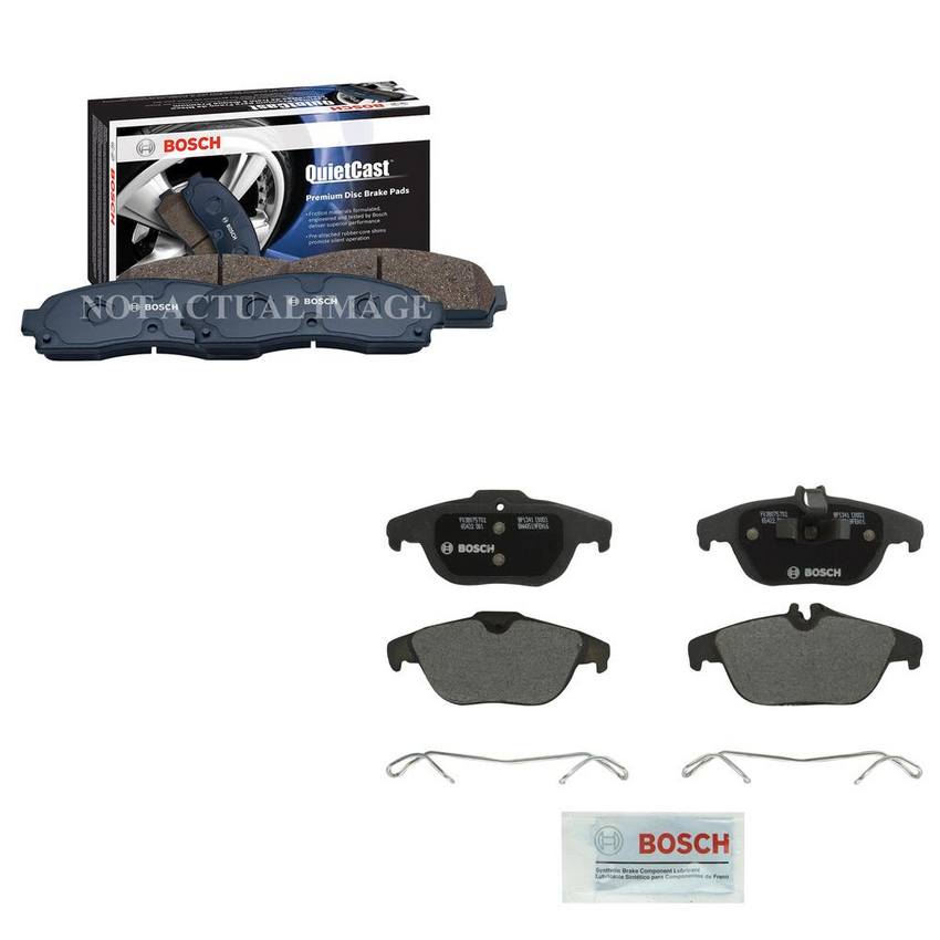 Mercedes-Benz Disc Brake Pad Set Kit – Front and Rear (Semi-Metallic) 0064206520