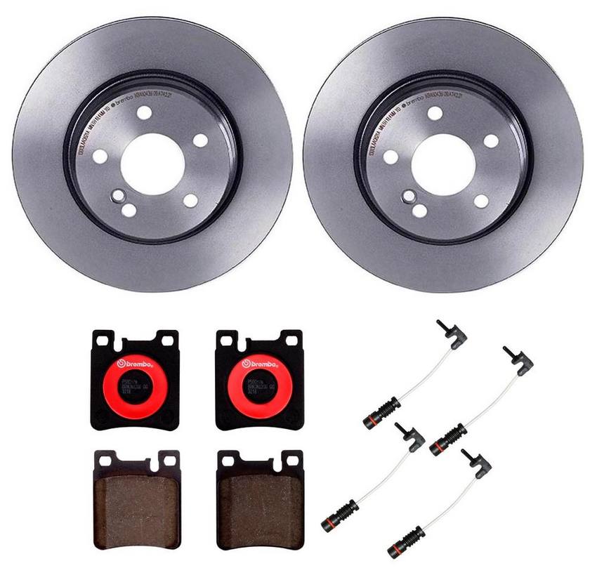 Mercedes Brembo Brakes Kit – Pads and Rotors Rear (300mm) (Ceramic) 129423031264 – Brembo 4195078KIT