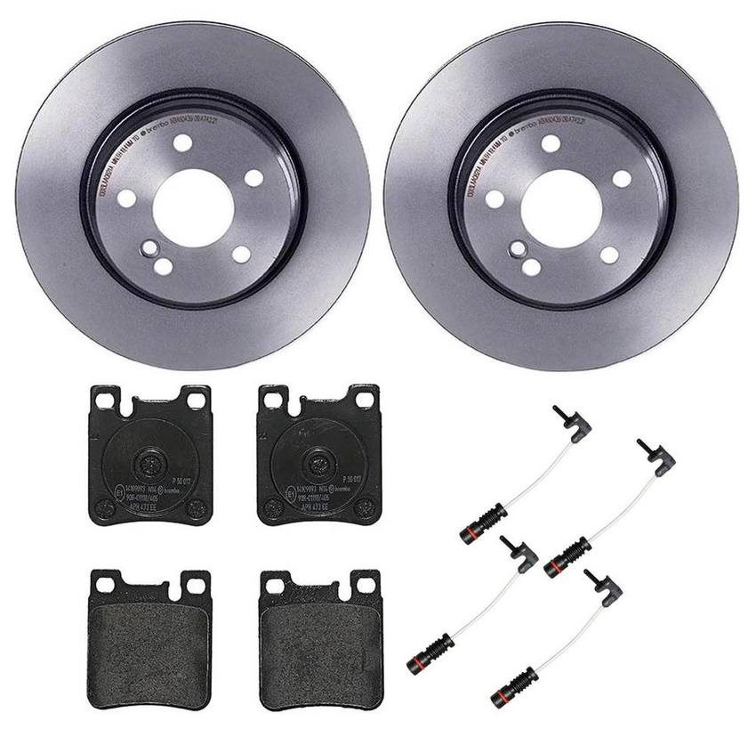 Mercedes Brembo Brakes Kit – Pads and Rotors Rear (300mm) (Low-Met) 129423031264 – Brembo 4195080KIT