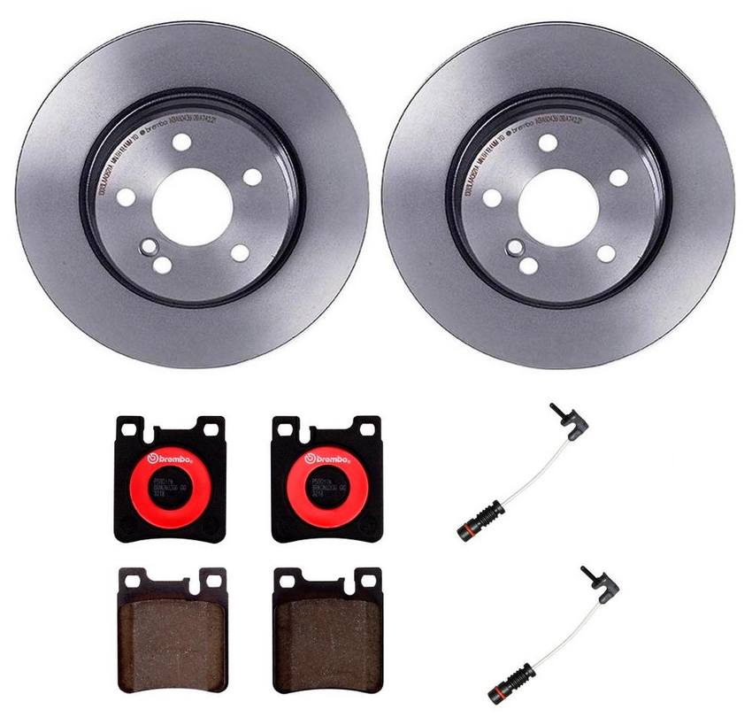 Mercedes Brembo Brakes Kit – Pads and Rotors Rear (300mm) (Ceramic) 129423031264 – Brembo 4195083KIT