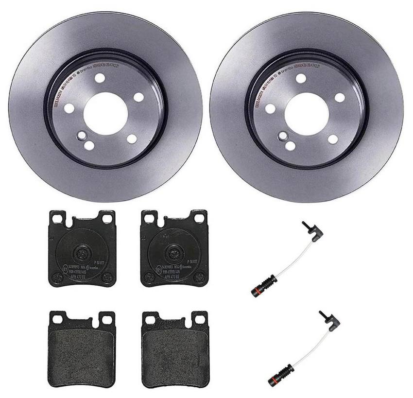 Mercedes Brembo Brakes Kit – Pads and Rotors Rear (300mm) (Low-Met) 129423031264 – Brembo 4195084KIT