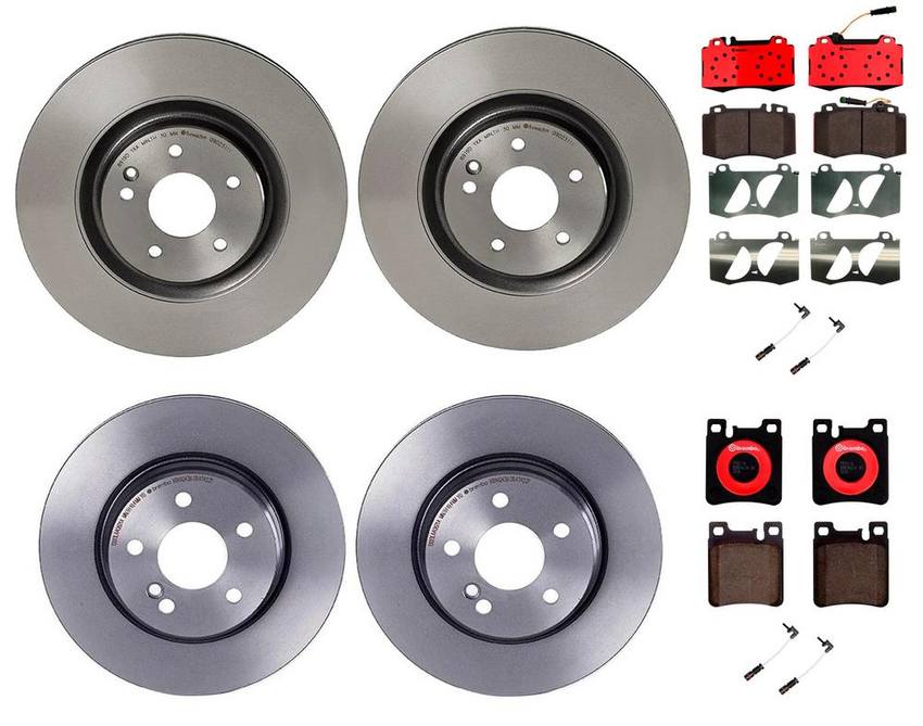 Brembo Brake Pads and Rotors Kit – Front and Rear (334mm/300mm) (Ceramic)