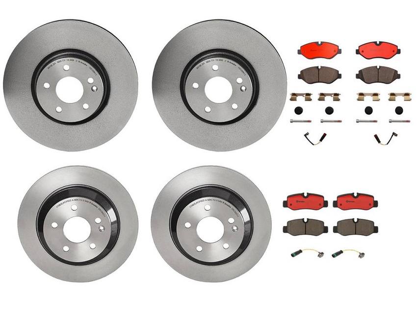 Brembo Brake Pads and Rotors Kit – Front and Rear (330mm/300mm) (Ceramic)