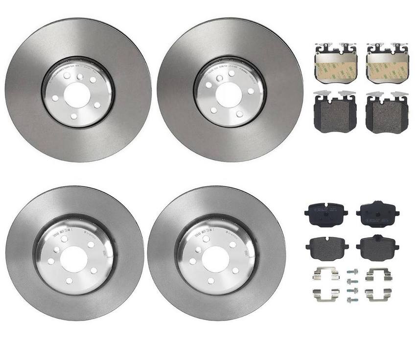 BMW Brembo Brake Kit – Pads &  Rotors Front and Rear (374mm/345mm) (Low-Met) 34216870552 – Brembo 4197130KIT