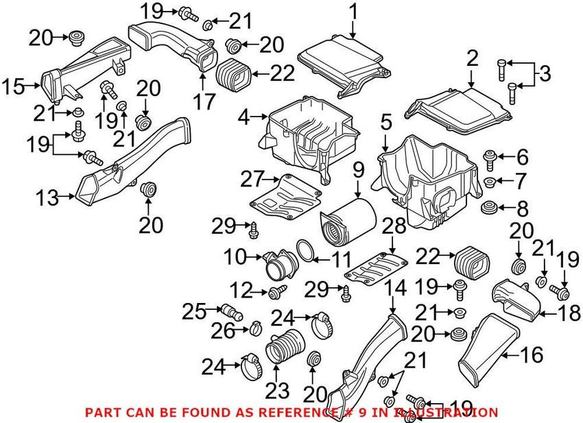 Audi Engine Air Filter 420133843C