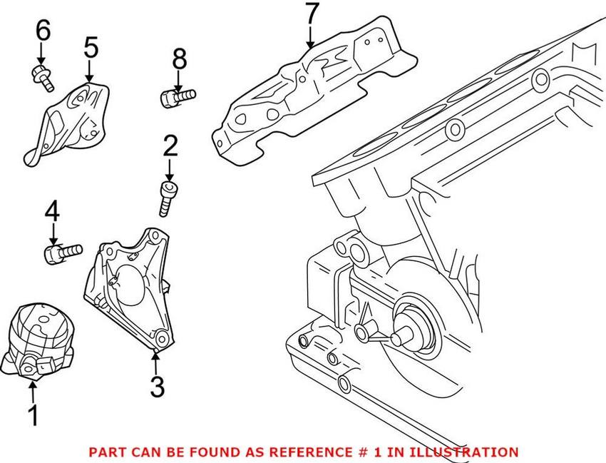 Audi Engine Mount 420199381AA