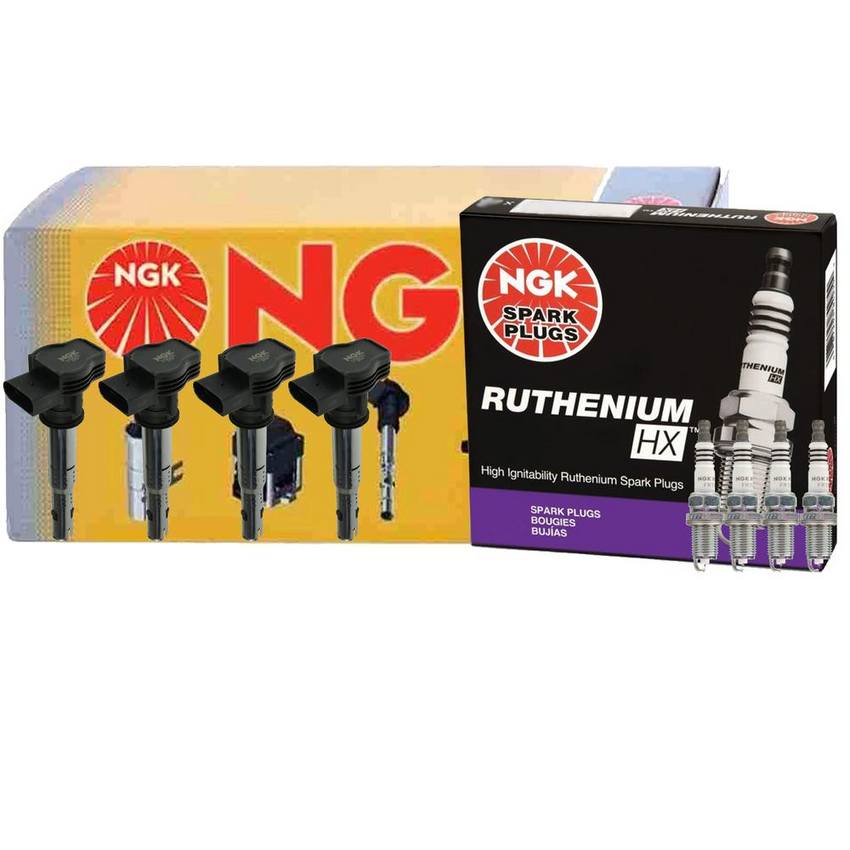 Audi Ignition Coil Kit (Ruthenium HX)  – NGK