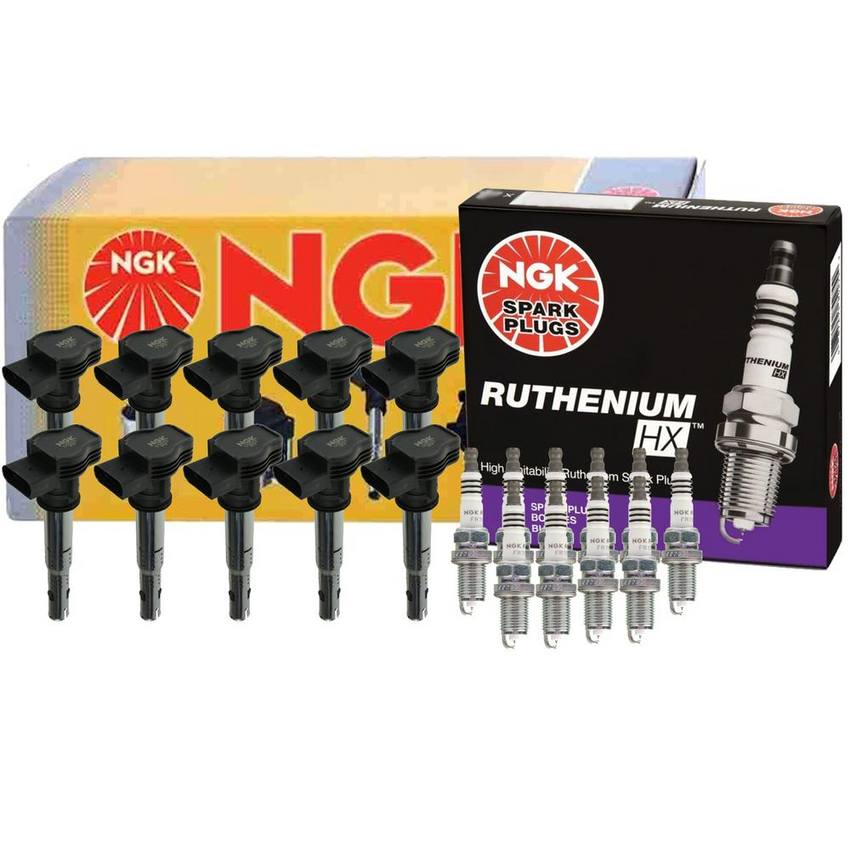 Audi Ignition Coil Kit (Ruthenium HX)  – NGK