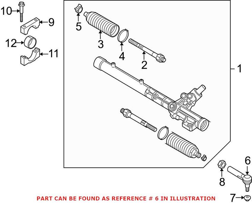 Audi Steering Tie Rod End – Outer 420419811A