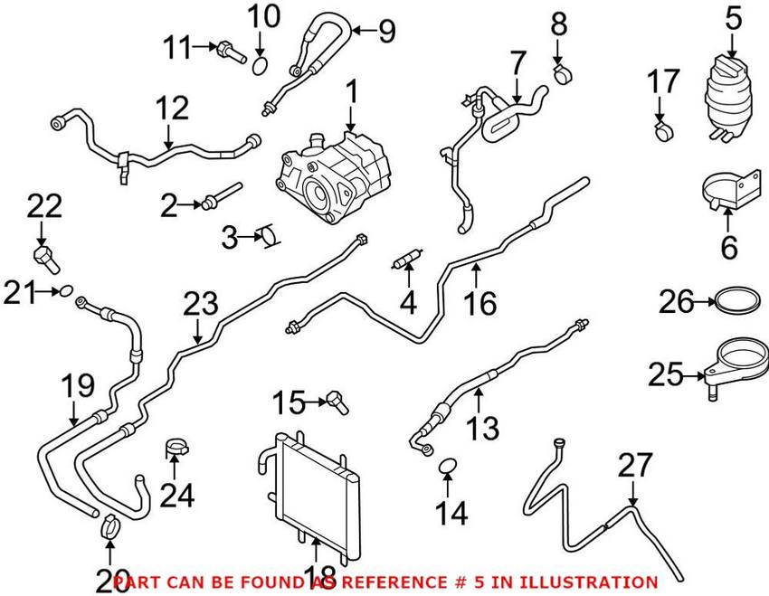 Audi Power Steering Reservoir 420422371B