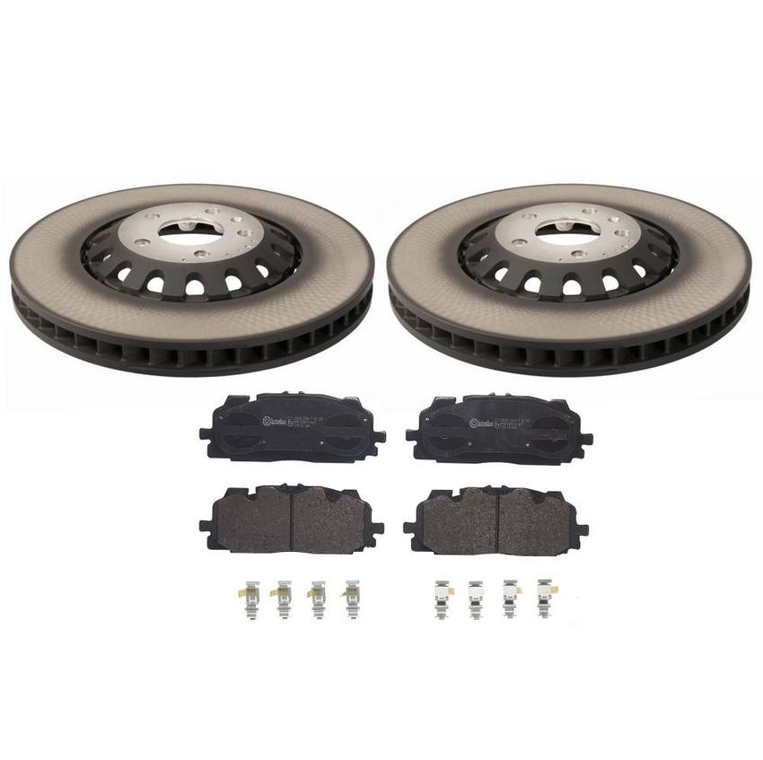 Audi Brake Pad and Rotor Kit – Front (375mm) (Low-Met) 4M0615301AS