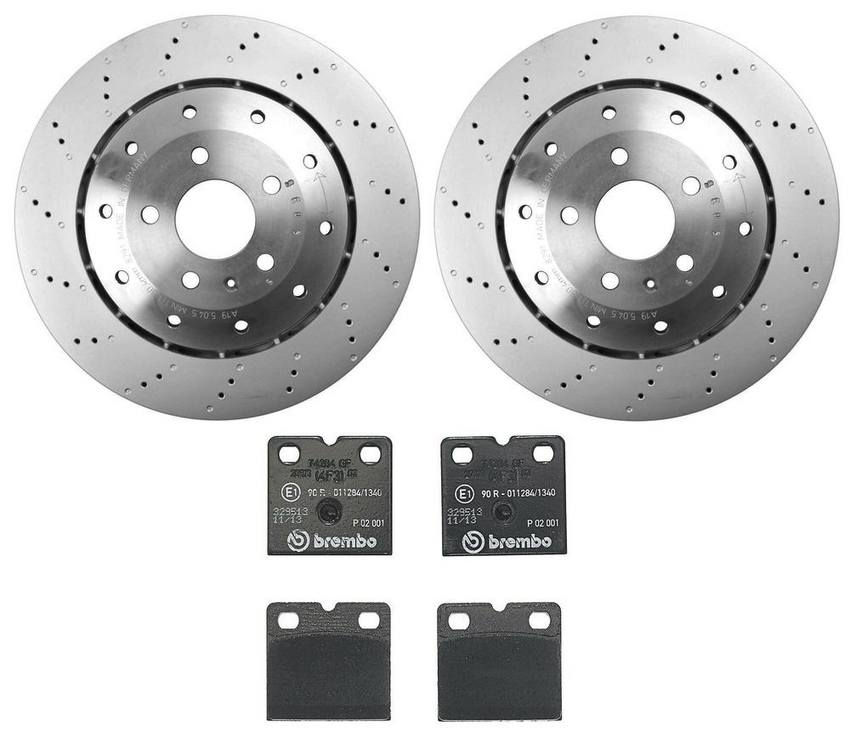 Audi Brake Pad and Rotor Kit – Rear (356mm) 420615601F