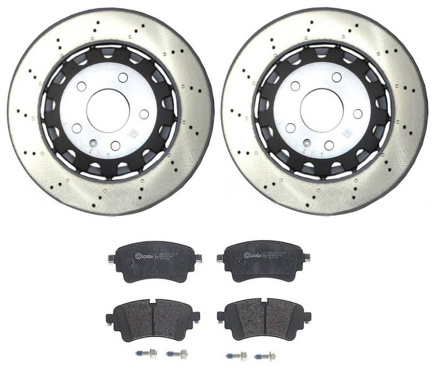 Audi Brake Pad and Rotor Kit – Rear (330mm) (Low-Met) 8W0615601G