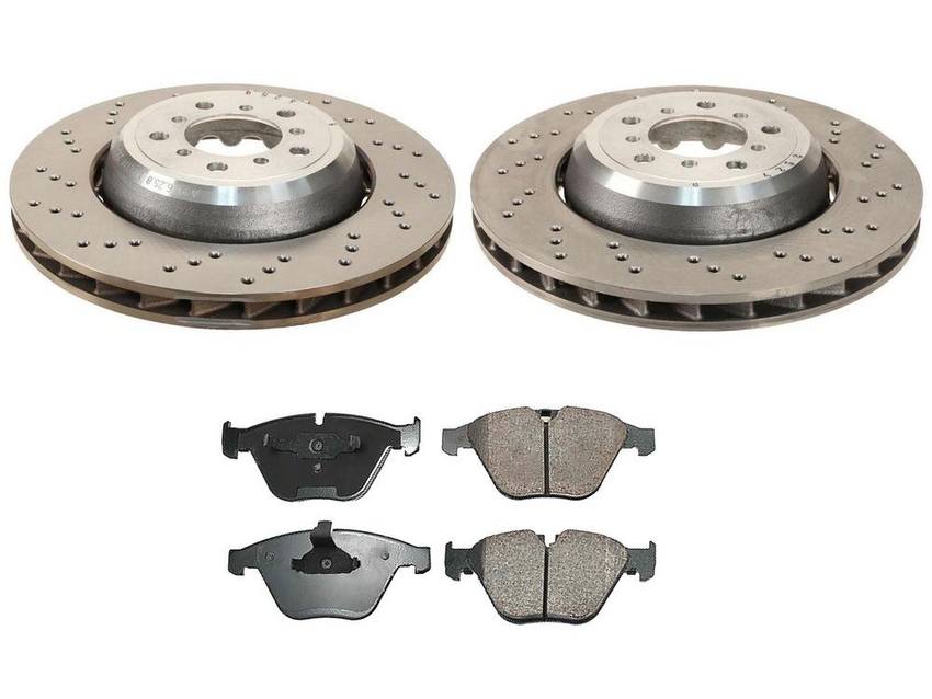 BMW Brake Pad and Rotor Kit – Front (360mm) (Ceramic) 34112283801