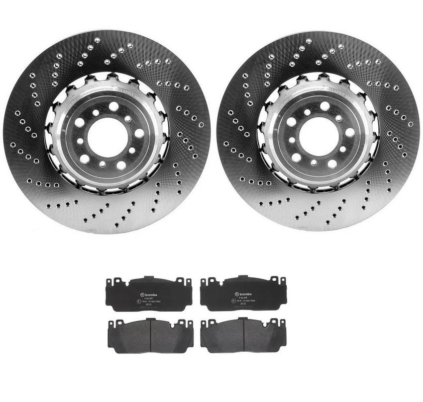 BMW Brake Pad and Rotor Kit – Front (400mm) (Low-Met) 34112284101