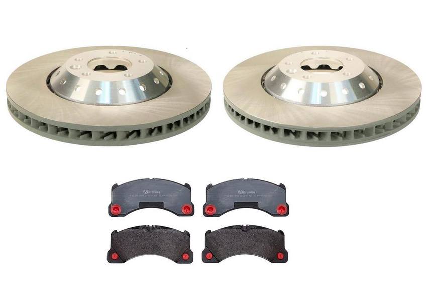 Porsche Brake Pad and Rotor Kit – Front (390mm) (Low-Met) 95835140350