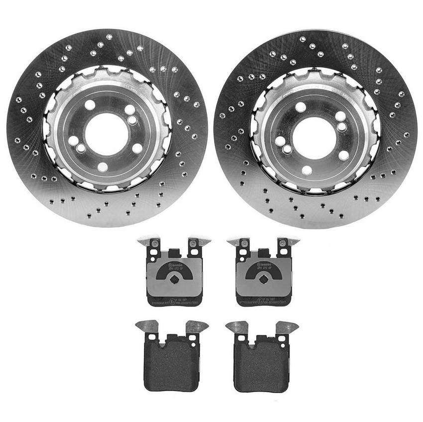 BMW Brake Pad and Rotor Kit – Rear (370mm) 34212284811