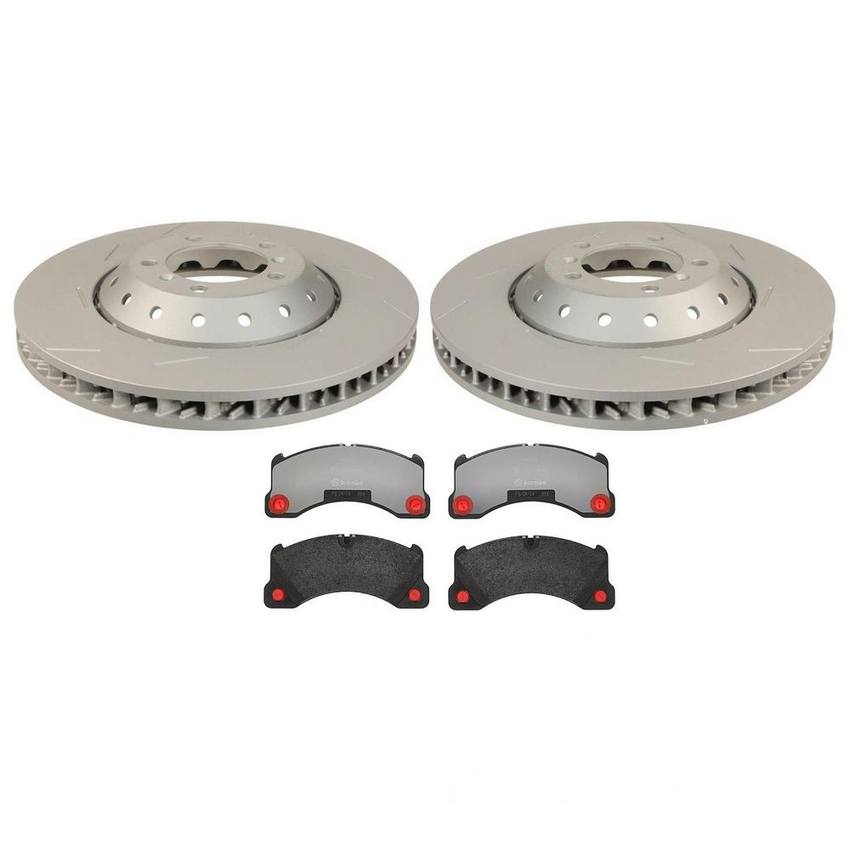 Porsche Brake Pad and Rotor Kit – Front (390mm) (Low-Met) 298615301C