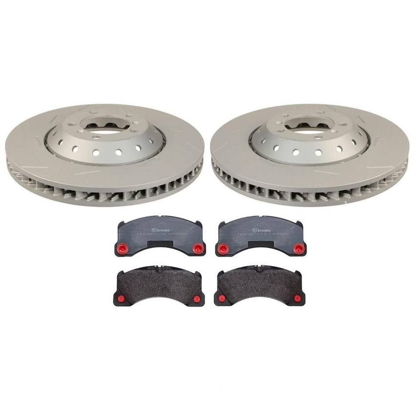 Porsche Brake Pad and Rotor Kit – Front (390mm) (Low-Met) 298615301C