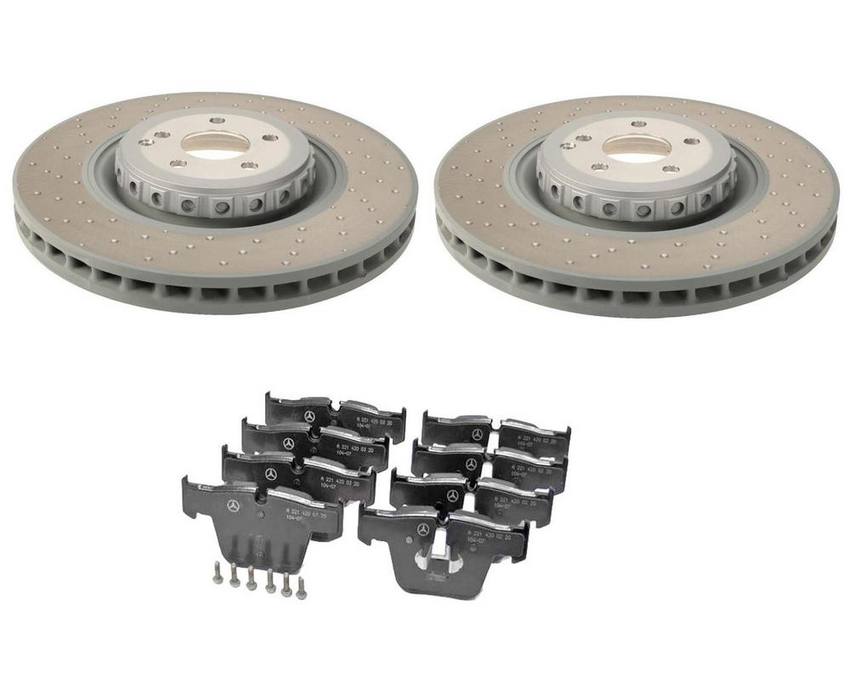 Mercedes Brake Pad and Rotor Kit – Front (390mm) 221421131264