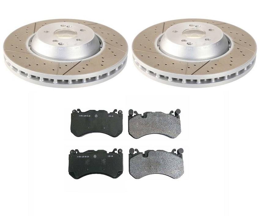 Mercedes Brake Pad and Rotor Kit – Front (360mm) 2124210512