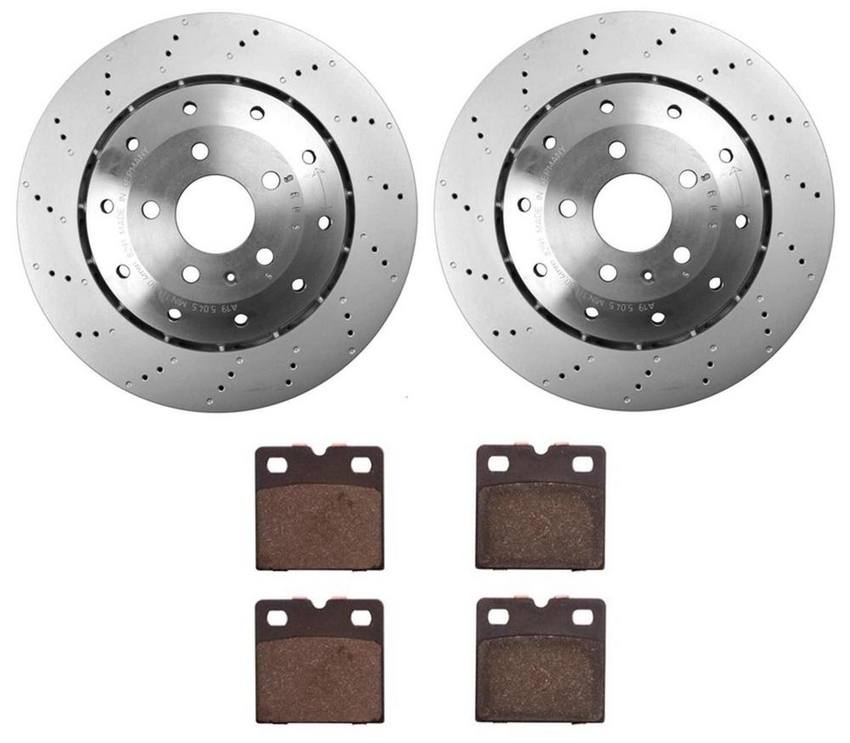 Audi Brake Pad and Rotor Kit – Rear (356mm) 420615601F