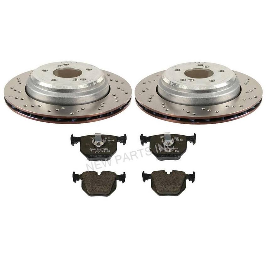 BMW Brake Pad and Rotor Kit – Rear (328mm) 34212282303