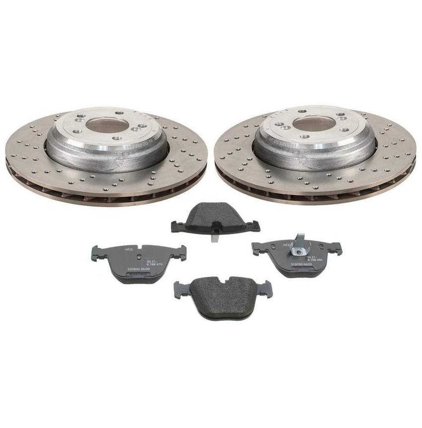 BMW Brake Pad and Rotor Kit – Rear (350mm) 34112283803