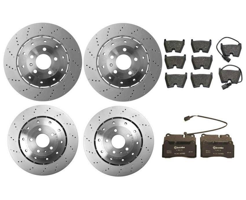 Audi Brake Pad and Rotor Kit – Front and Rear (365mm/356mm) 420615301D