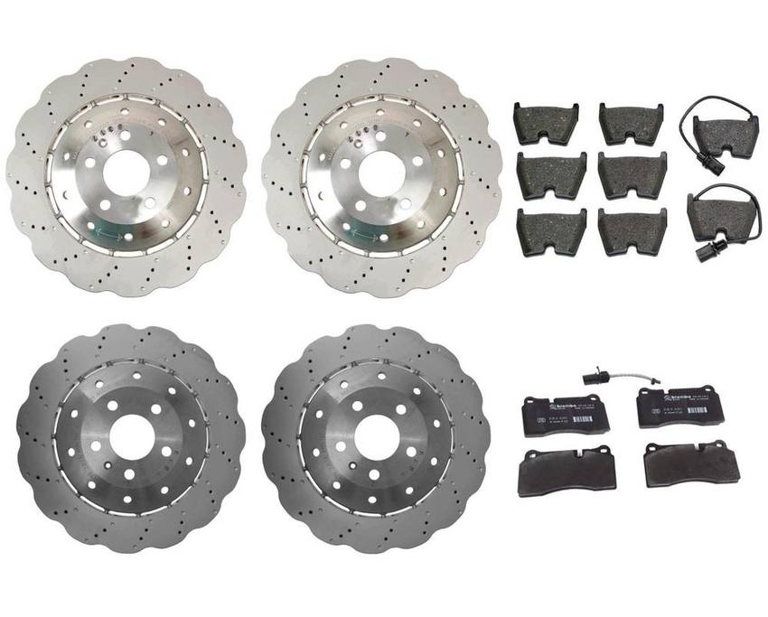 Audi Brake Pad and Rotor Kit – Front and Rear (365mm/356mm) 4S0615301B