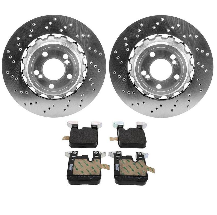 BMW Brake Pad and Rotor Kit – Rear (370mm) 34212284811