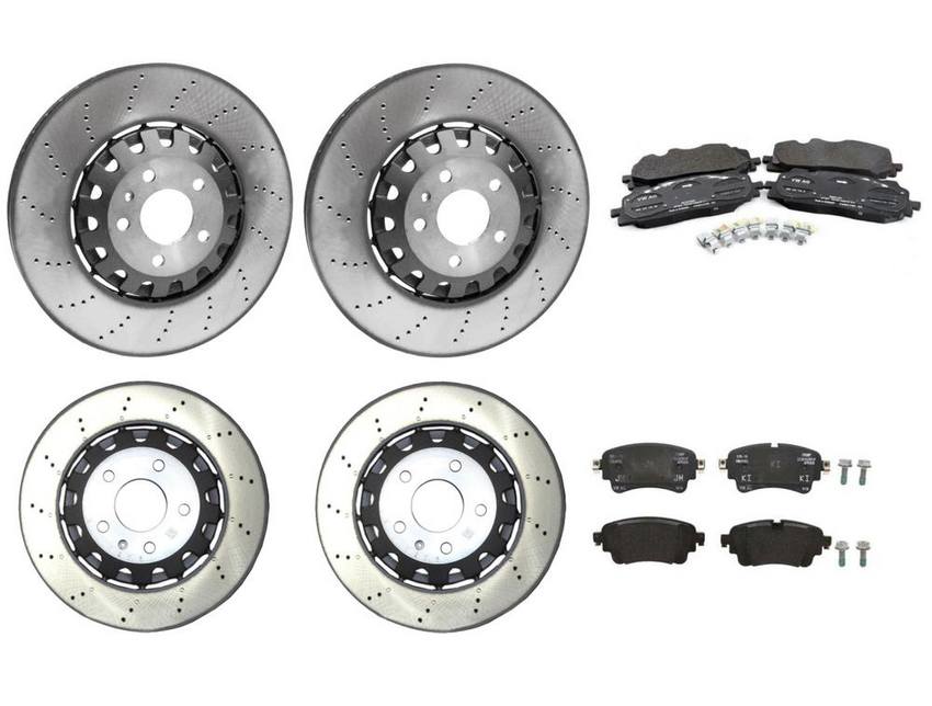 Audi Brake Pad and Rotor Kit – Front and Rear (375mm/330mm) 8W0615601G