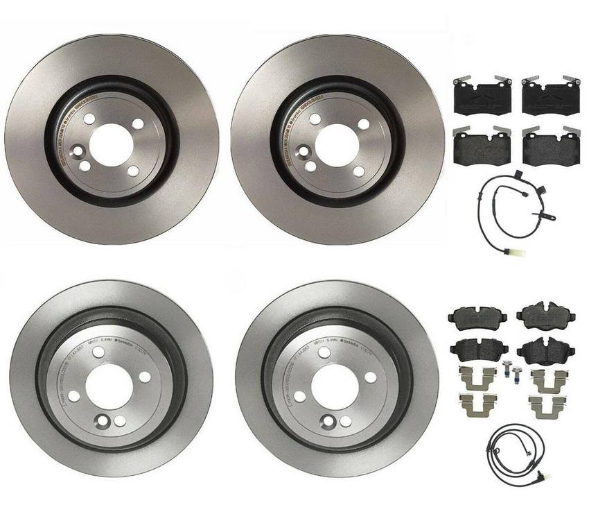 Mini Brakes Kit – Pads & Rotors Front and Rear (316mm/280mm) (Low-Met) 34356792573 – Brembo 4211071KIT