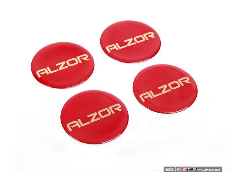 Center Cap Sticker Kit - Red - Set Of Four