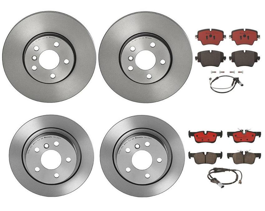 Brembo Brake Pads and Rotors Kit – Front and Rear (307mm/280mm) (Ceramic)