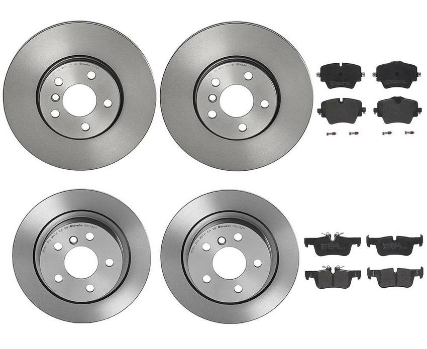 Brembo Brake Pads and Rotors Kit – Front and Rear (307mm/280mm) (Low-Met)