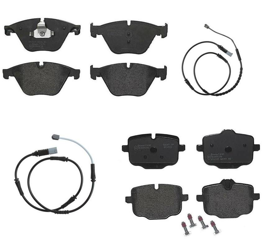 Brembo Disc Brake Pads Kit – Front and Rear (Low-Met) (With Sensors)