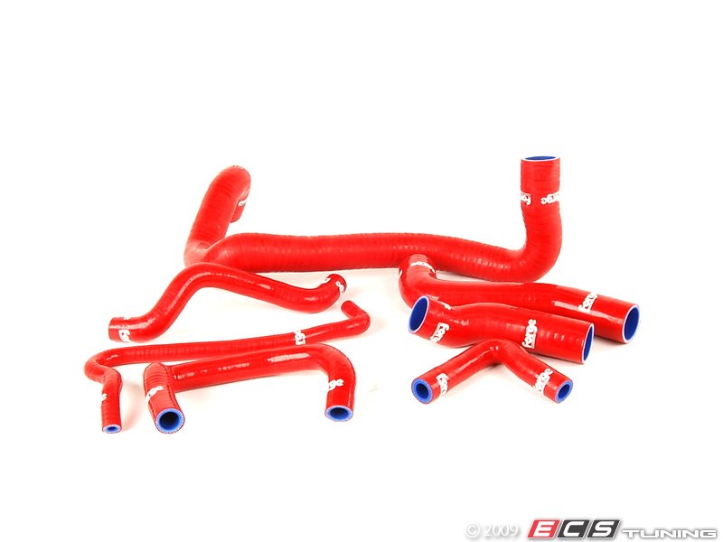 7 Piece Silicone Coolant Hose Kit - Red