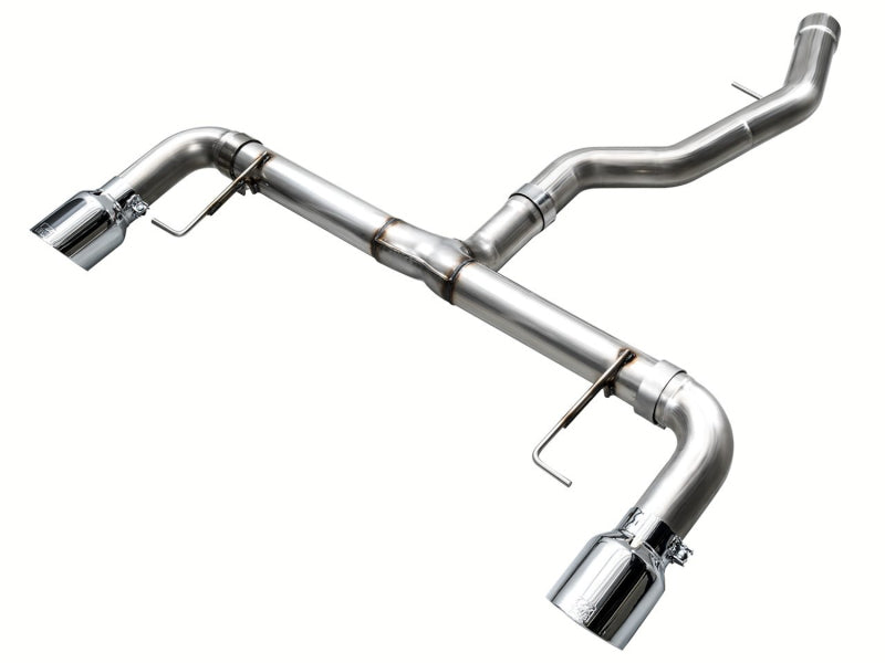 AWE 19-23 BMW 330i / 21-23 BMW 430i Base G2X Track Edition Axle Back Exhaust - Chrome Silver