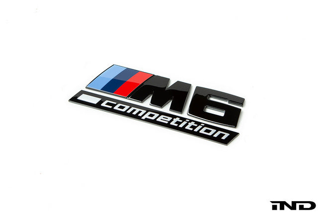 IND F1X M6 Competition Trunk Emblem - Gloss Black