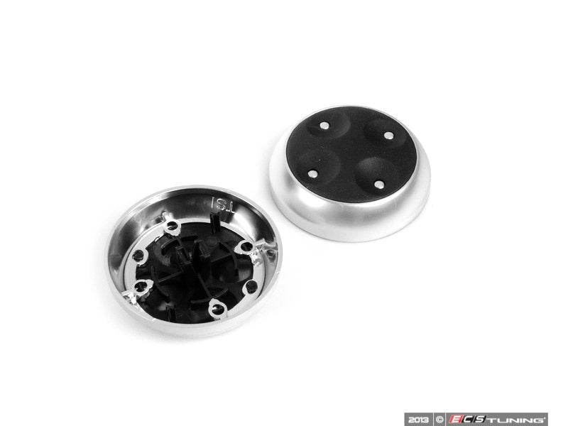 Brushed Aluminum Power Seat Button Cover Set