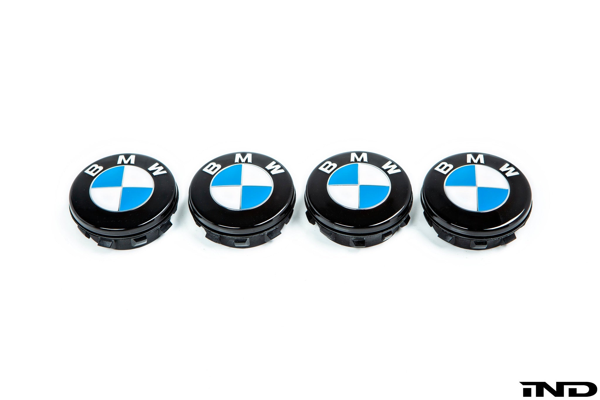 IND Gloss Black Floating Wheel Center Cap Set - 56mm